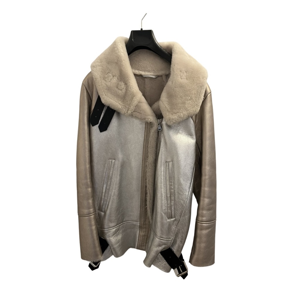 Genuine Shearling and leather coat stunning ⚡️